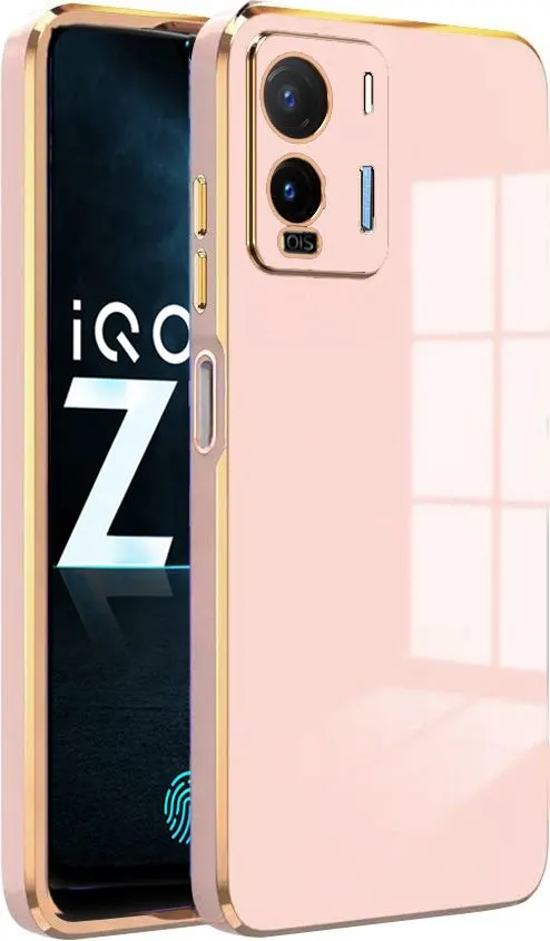 Micvir Back Cover for iQOO Z7 5G, iQOO Z7s 5G (Pink, Silicon, Pack of: 1)