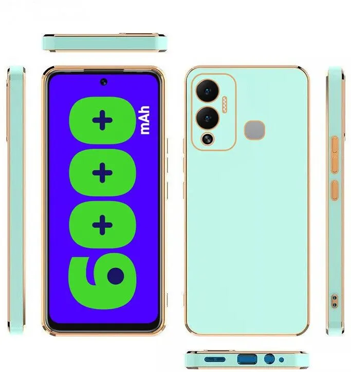 Micvir Back Cover for Infinix Hot 12 Play (Green, Silicon, Pack of: 1) — image 4 of 5