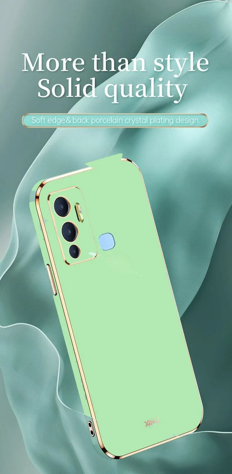 Micvir Back Cover for Infinix Hot 12 Play (Green, Silicon, Pack of: 1) — image 5 of 5
