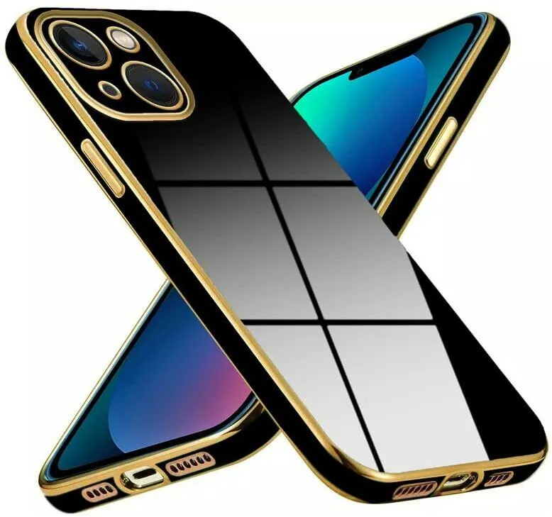 Micvir Back Cover for Apple iPhone 14 (Black, Silicon, Pack of: 1)