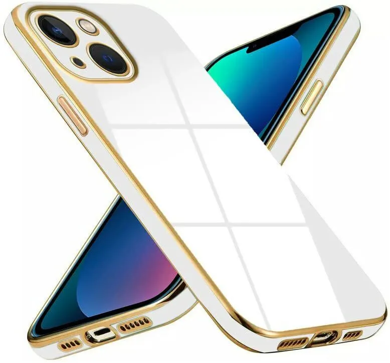 Micvir Back Cover for APPLE iPhone 14 (White, Silicon, Pack of: 1)