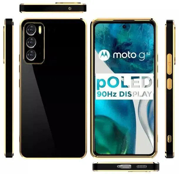 Micvir Back Cover for Motorola Moto G52 5G (Black, Silicon, Pack of: 1) — image 3 of 4