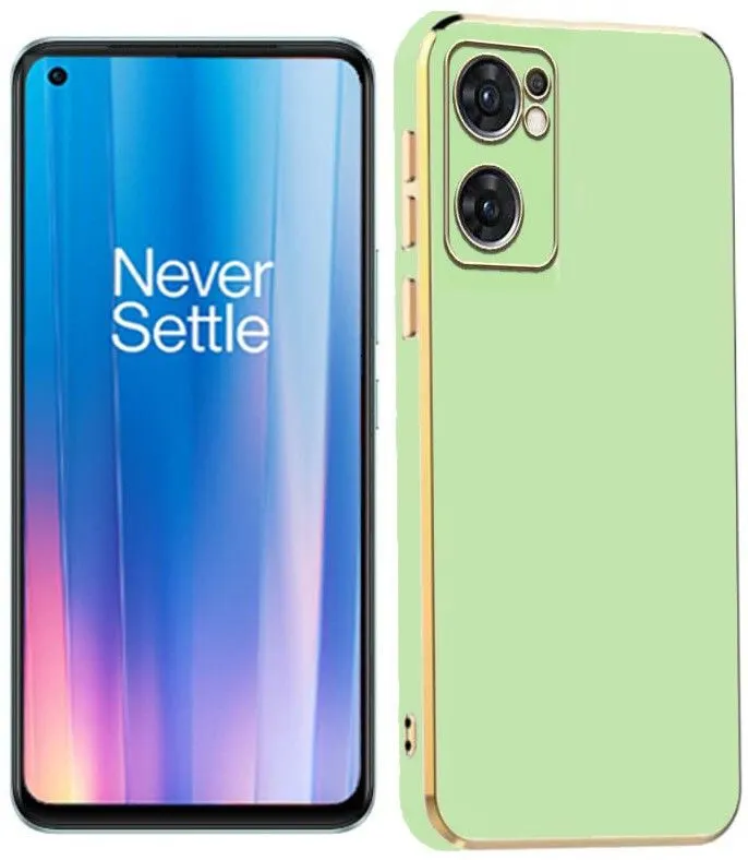 Micvir Back Cover for OnePlus Nord CE 2 5G (Green, Silicon, Pack of: 1)
