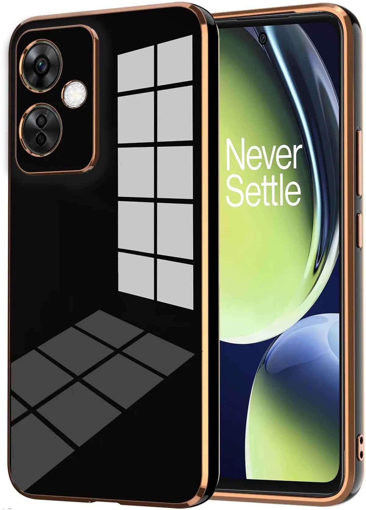Micvir Back Cover for OnePlus Nord CE 3 5G (Black, Silicon, Pack of: 1)