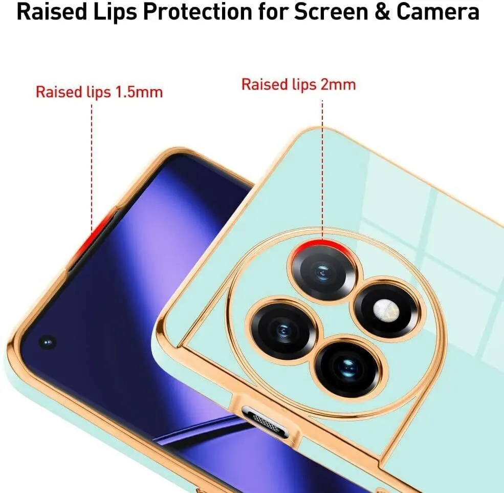Micvir Back Cover for OnePlus 11 5G (Green, Silicon, Pack of: 1) — image 2 of 4