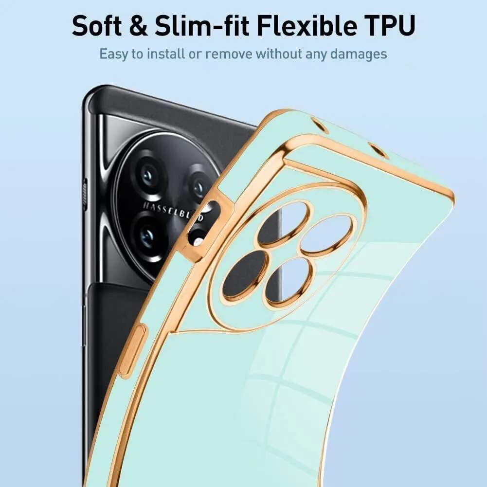 Micvir Back Cover for OnePlus 11 5G (Green, Silicon, Pack of: 1) — image 4 of 4