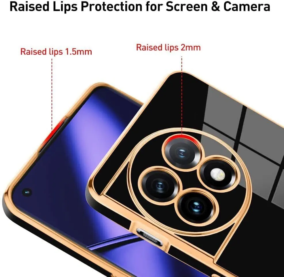 Micvir Back Cover for OnePlus 11 5G (Black, Silicon, Pack of: 1) — image 4 of 4
