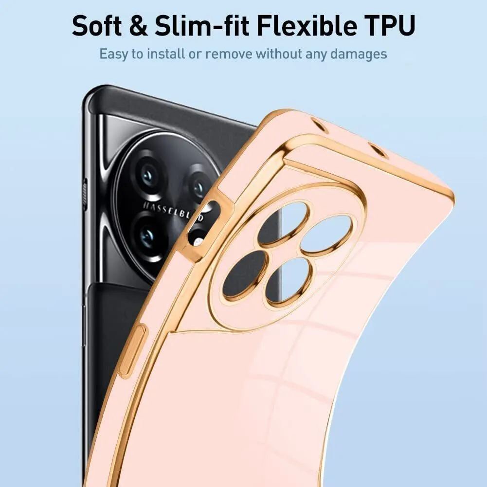 Micvir Back Cover for OnePlus 11 5G (Pink, Silicon, Pack of: 1) — image 2 of 4
