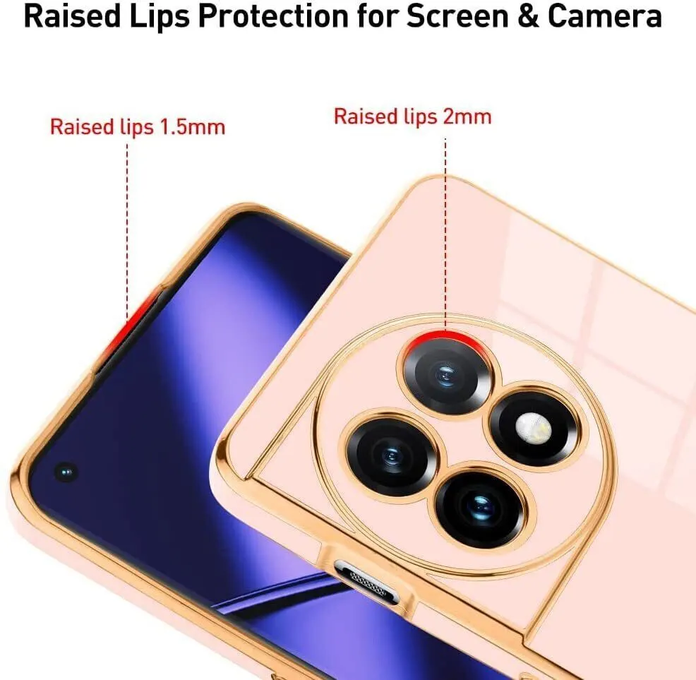 Micvir Back Cover for OnePlus 11 5G (Pink, Silicon, Pack of: 1) — image 3 of 4