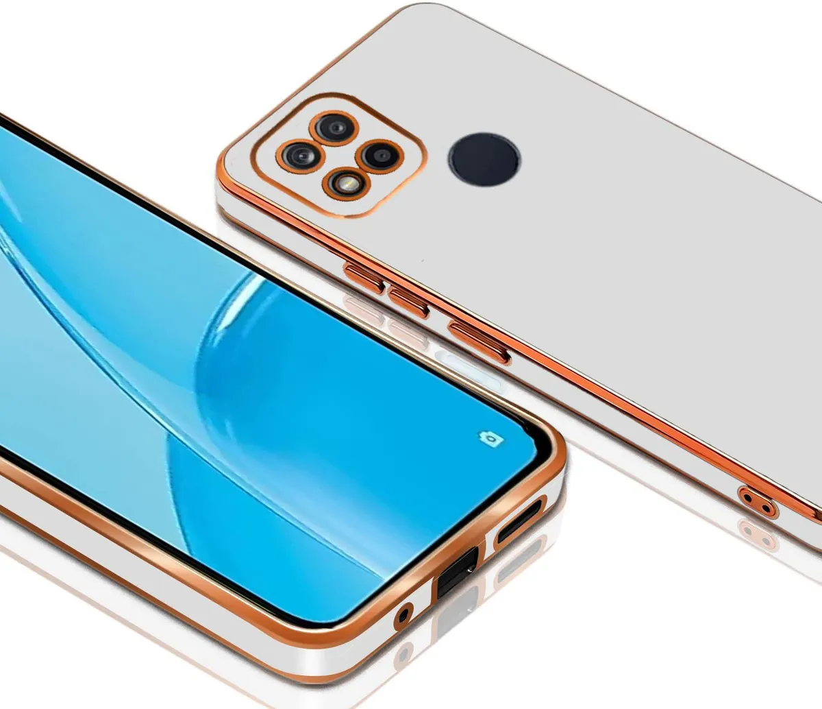 Micvir Back Cover for Oppo A15 (White, Silicon, Pack of: 1) — image 2 of 4