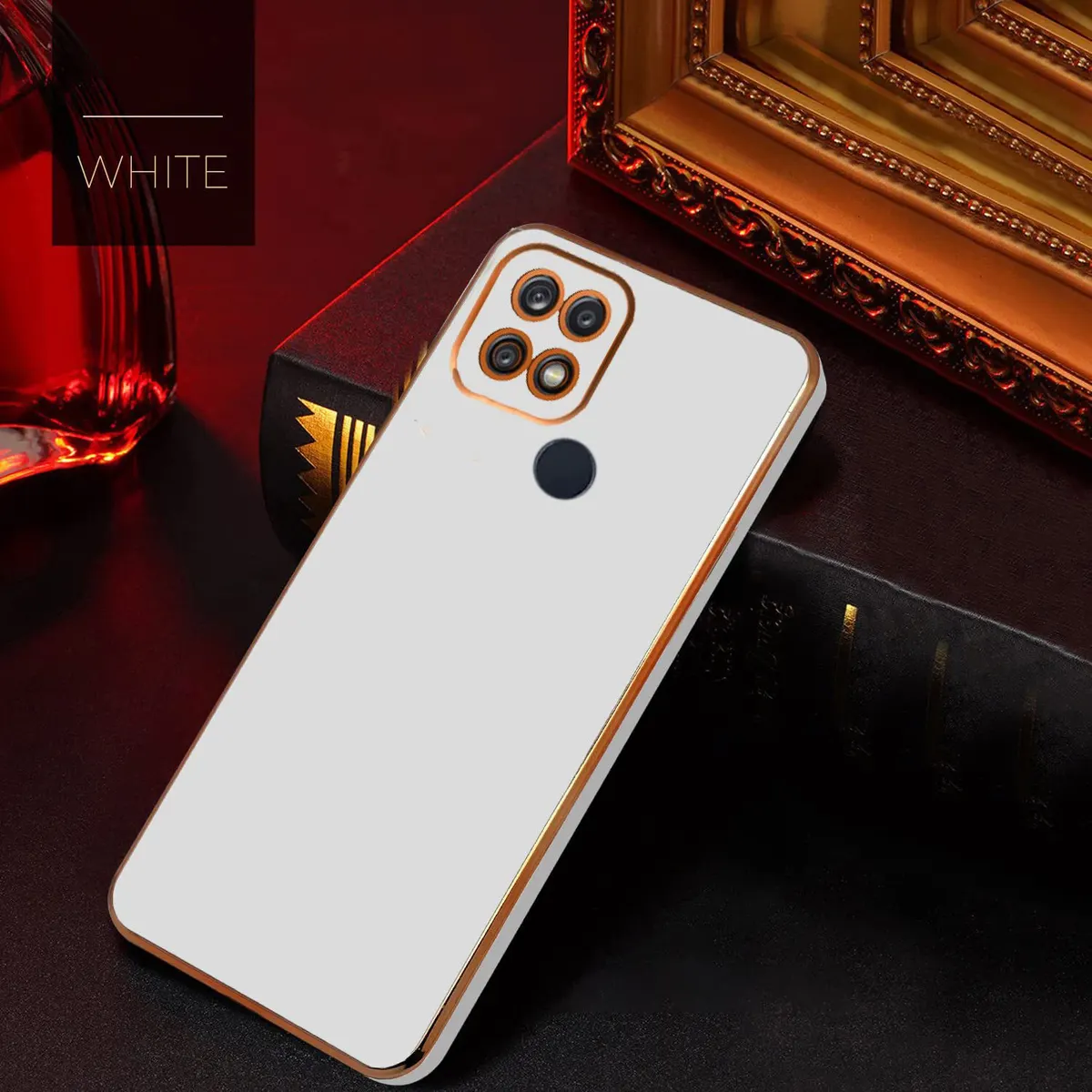 Micvir Back Cover for Oppo A15 (White, Silicon, Pack of: 1) — image 3 of 4