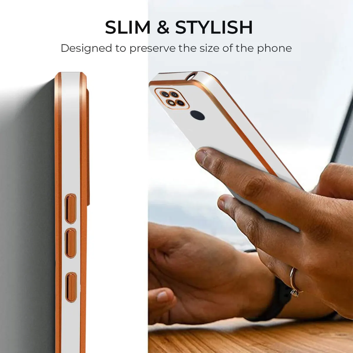 Micvir Back Cover for Oppo A15 (White, Silicon, Pack of: 1) — image 4 of 4