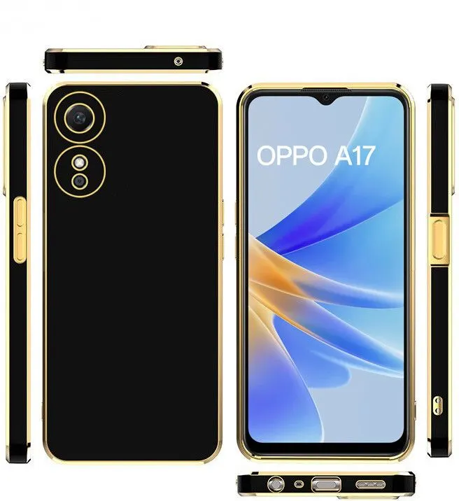 Micvir Back Cover for Oppo A17 (Black, Silicon, Pack of: 1) — image 2 of 4