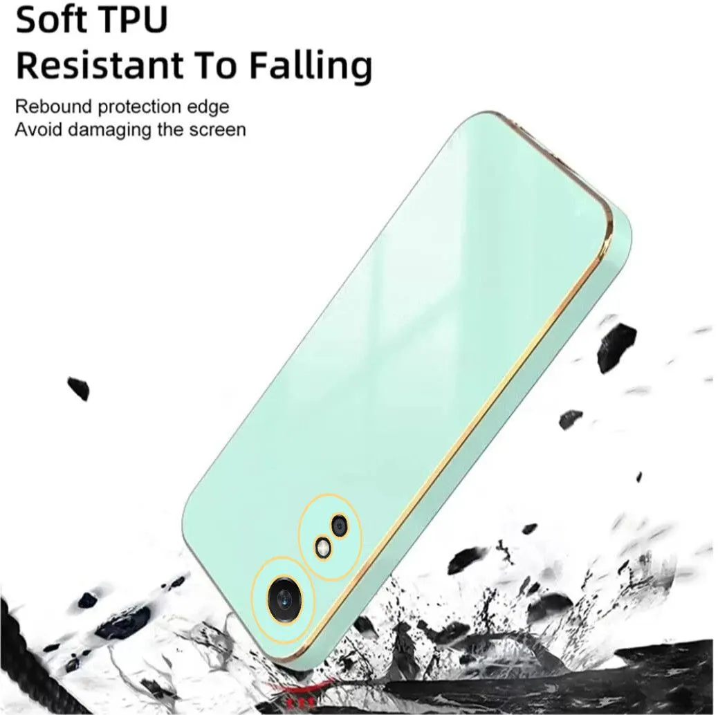 Micvir Back Cover for Oppo A17 (Green, Silicon, Pack of: 1) — image 2 of 4