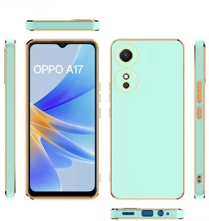 Micvir Back Cover for Oppo A17 (Green, Silicon, Pack of: 1) — image 3 of 4