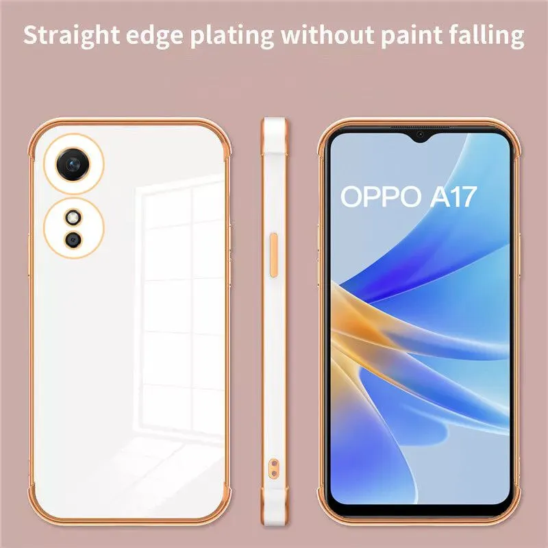 Micvir Back Cover for Oppo A17 (White, Silicon, Pack of: 1) — image 2 of 4