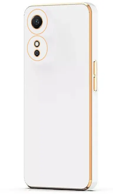 Micvir Back Cover for Oppo A17 (White, Silicon, Pack of: 1) — image 3 of 4