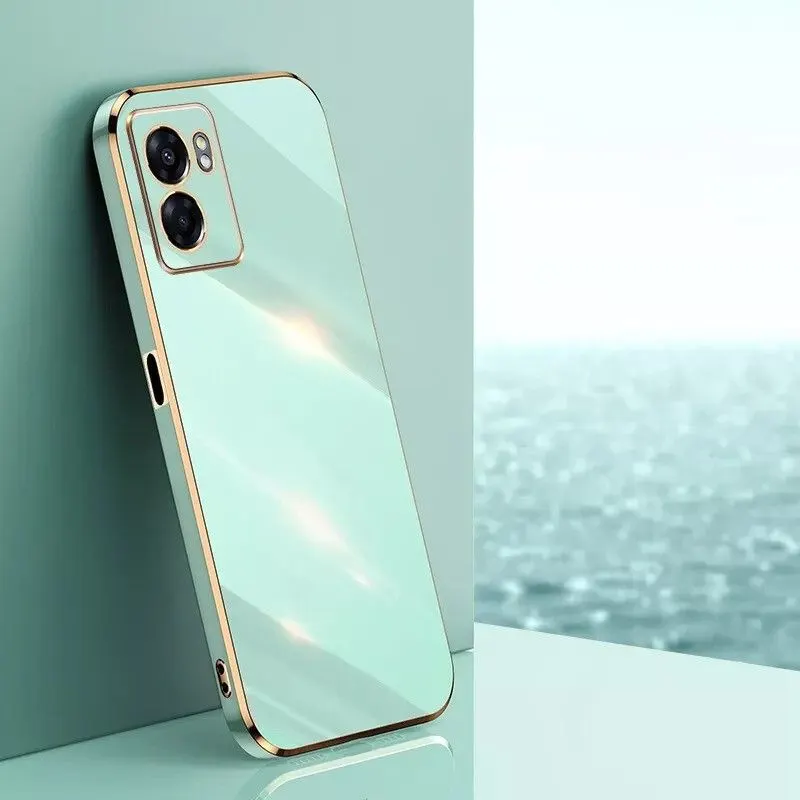 Micvir Back Cover for Oppo K10 5G, Oppo A57 5G, Realme Narzo 50 5G (Green, Silicon, Pack of: 1) — image 3 of 5