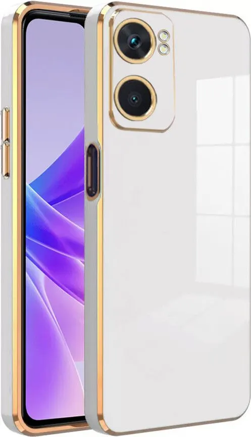 Micvir Back Cover for Oppo K10 5G, Oppo A57 5G, Realme Narzo 50 5G (White, Silicon, Pack of: 1)