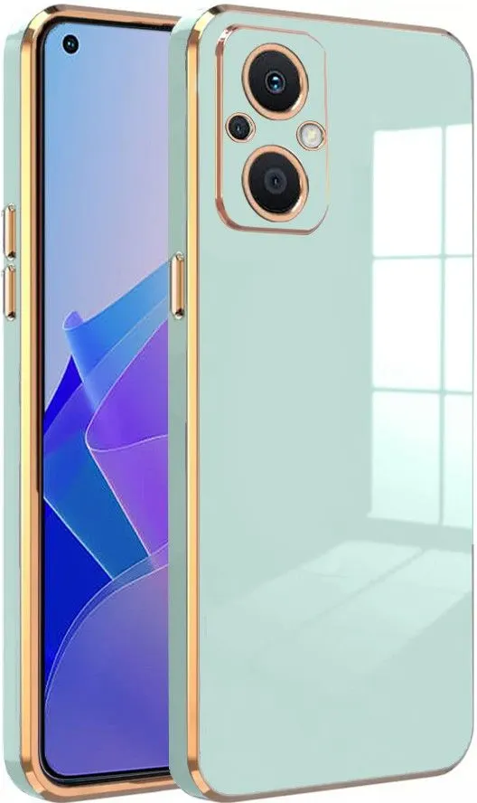 Micvir Back Cover for Oppo F21 Pro 5G (Green, Silicon, Pack of: 1)