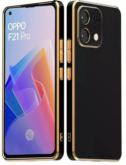 Micvir Back Cover for Oppo F21 Pro (Black, Silicon, Pack of: 1) — image 2 of 4