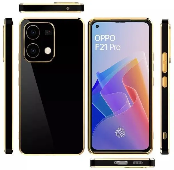 Micvir Back Cover for Oppo F21 Pro (Black, Silicon, Pack of: 1) — image 3 of 4