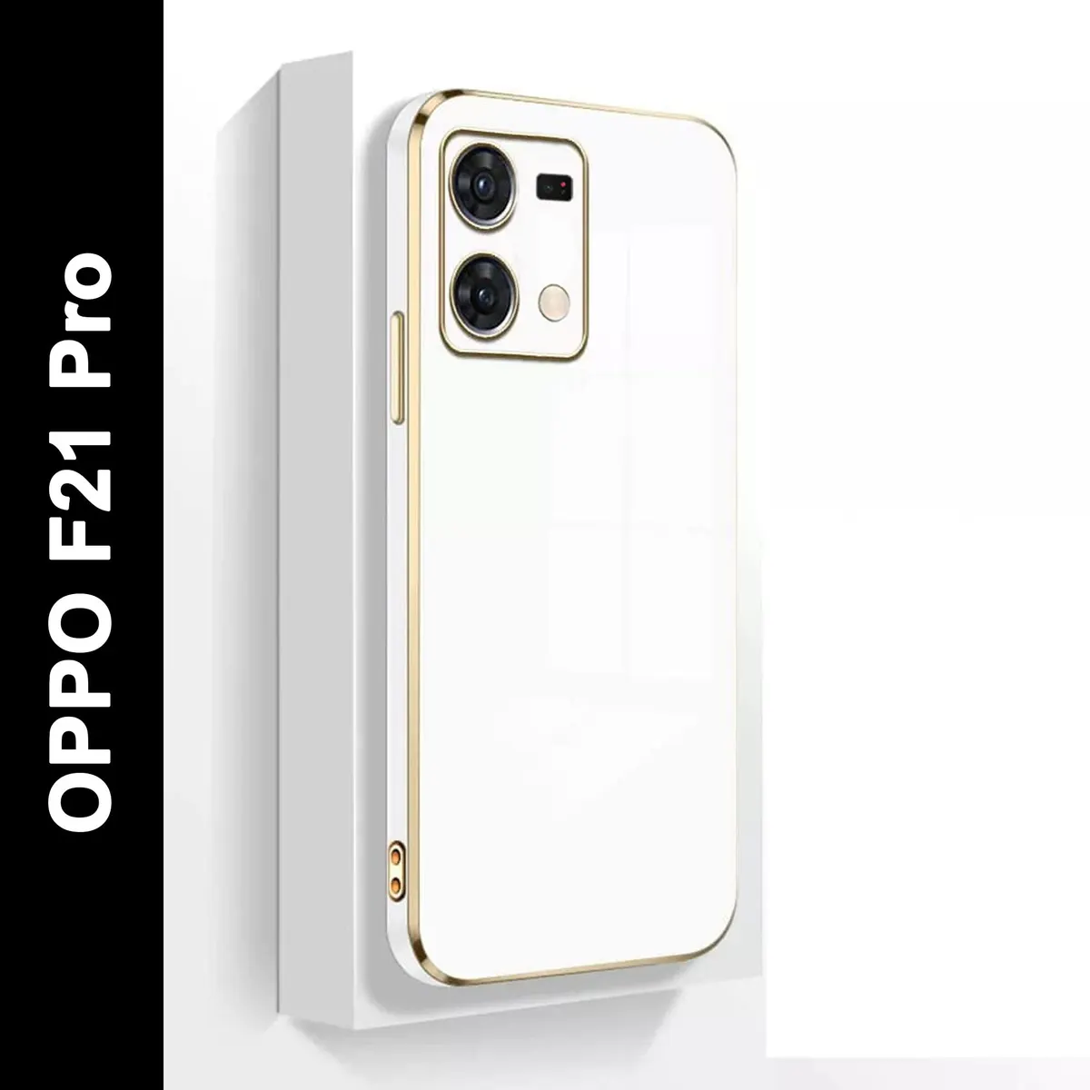 Micvir Back Cover for Oppo F21 Pro (White, Silicon, Pack of: 1)