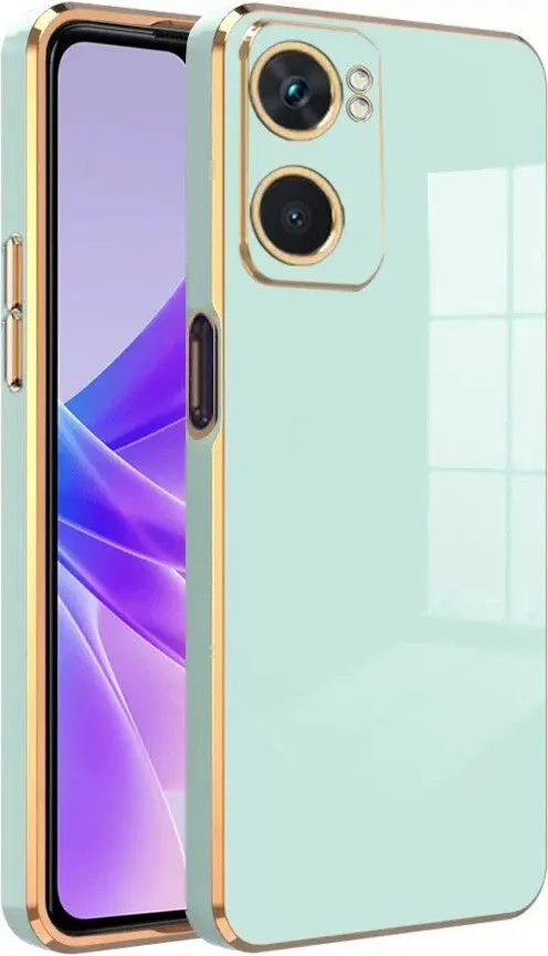 Micvir Back Cover for Oppo A57 5G (Green, Silicon, Pack of: 1)