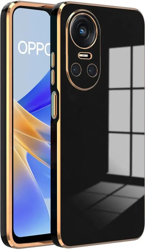 Micvir Back Cover for Oppo Reno 10 Pro 5G (Black, Silicon, Pack of: 1)