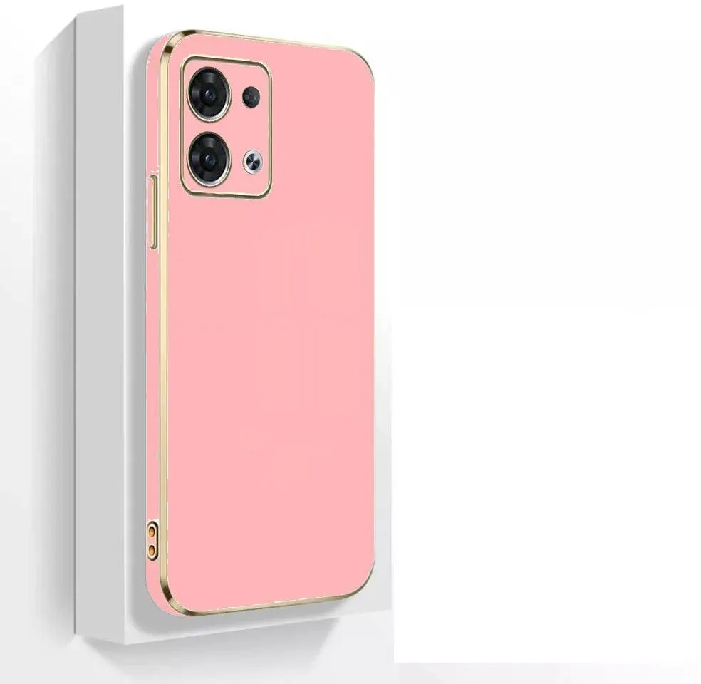 Micvir Back Cover for Oppo Reno8 Pro 5G (Pink, Silicon, Pack of: 1)