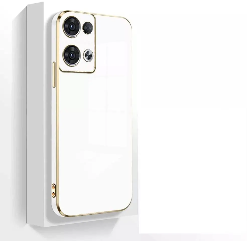Micvir Back Cover for Oppo Reno8 Pro 5G (White, Silicon, Pack of: 1)