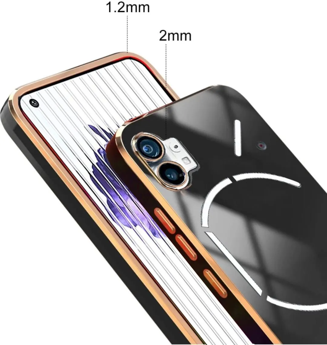 Micvir Back Cover for Nothing Phone (1) (Black, Silicon, Pack of: 1) — image 2 of 5