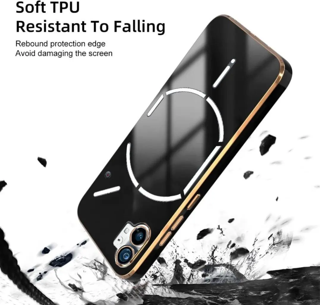 Micvir Back Cover for Nothing Phone (1) (Black, Silicon, Pack of: 1) — image 3 of 5