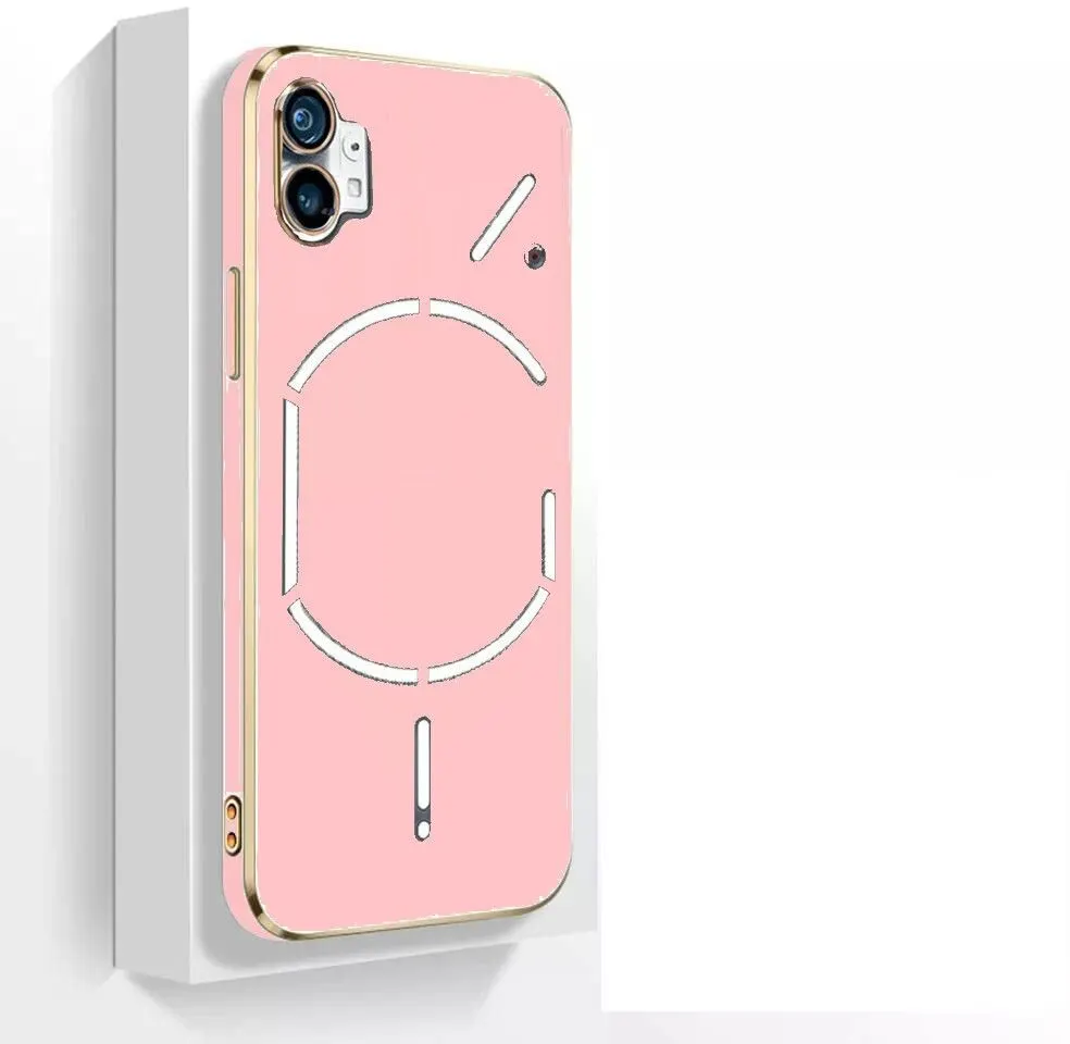 Micvir Back Cover for Nothing Phone (1), Nothing Phone1, Nothing Phone 1 (Pink, Silicon, Pack of: 1)