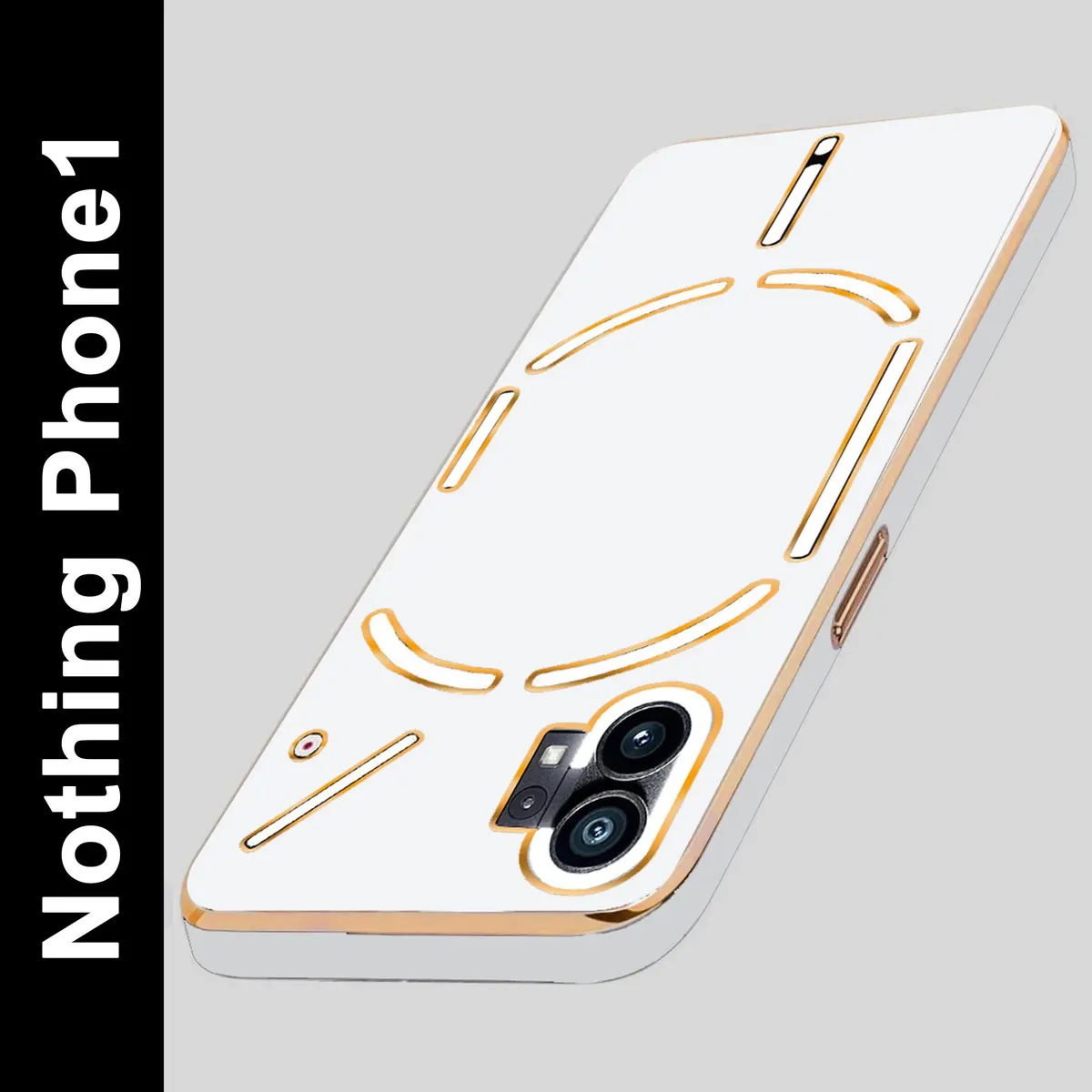 Micvir Back Cover for Nothing Phone (1) (White, Silicon, Pack of: 1)