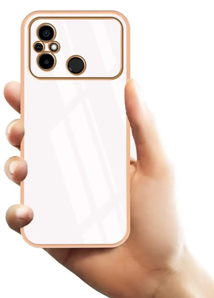 Micvir Back Cover for POCO C55 (White, Silicon, Pack of: 1) — image 4 of 4