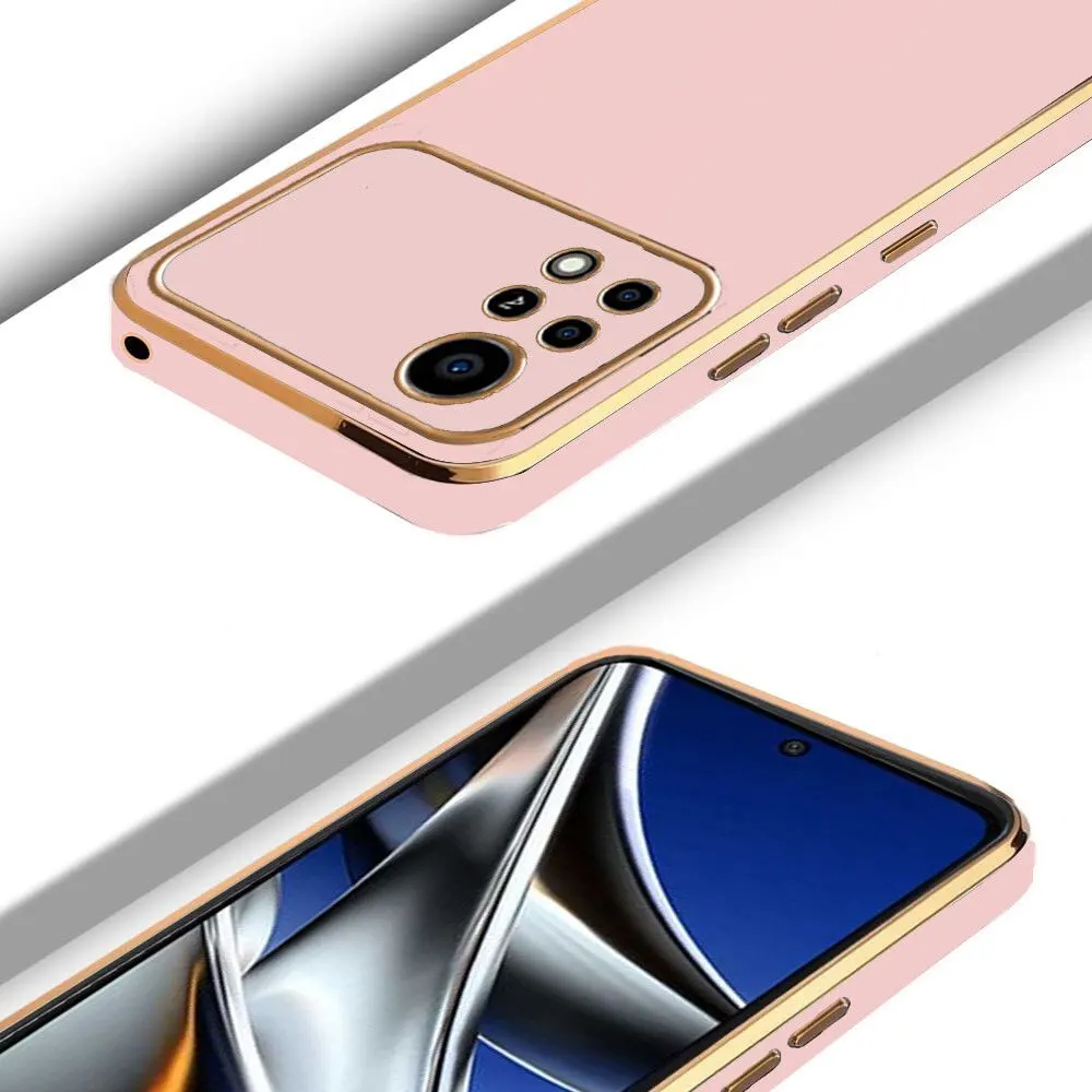 Micvir Back Cover for Poco X4 Pro 5G (Pink, Silicon, Pack of: 1) — image 3 of 4