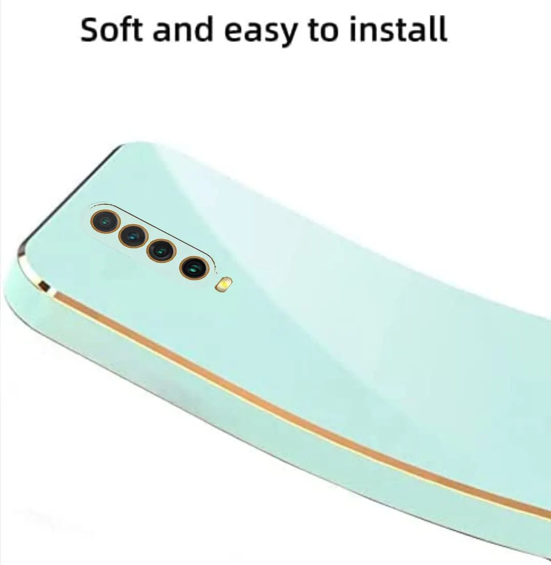 Micvir Back Cover for POCO X2 (Green, Silicon, Pack of: 1) — image 3 of 5