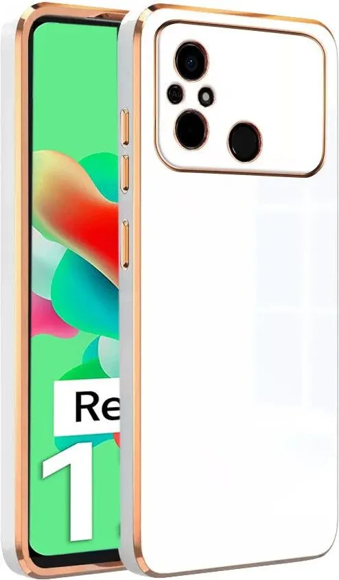Micvir Back Cover for Redmi 12C (White, Silicon, Pack of: 1)