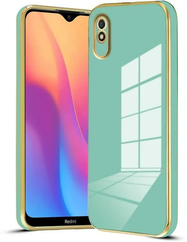 Micvir Back Cover for Redmi 9A (Green, Silicon, Pack of: 1) — image 1 of 5