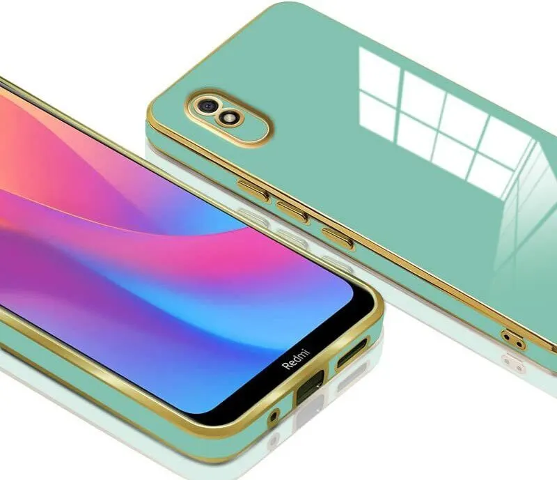 Micvir Back Cover for Redmi 9A (Green, Silicon, Pack of: 1) — image 3 of 5
