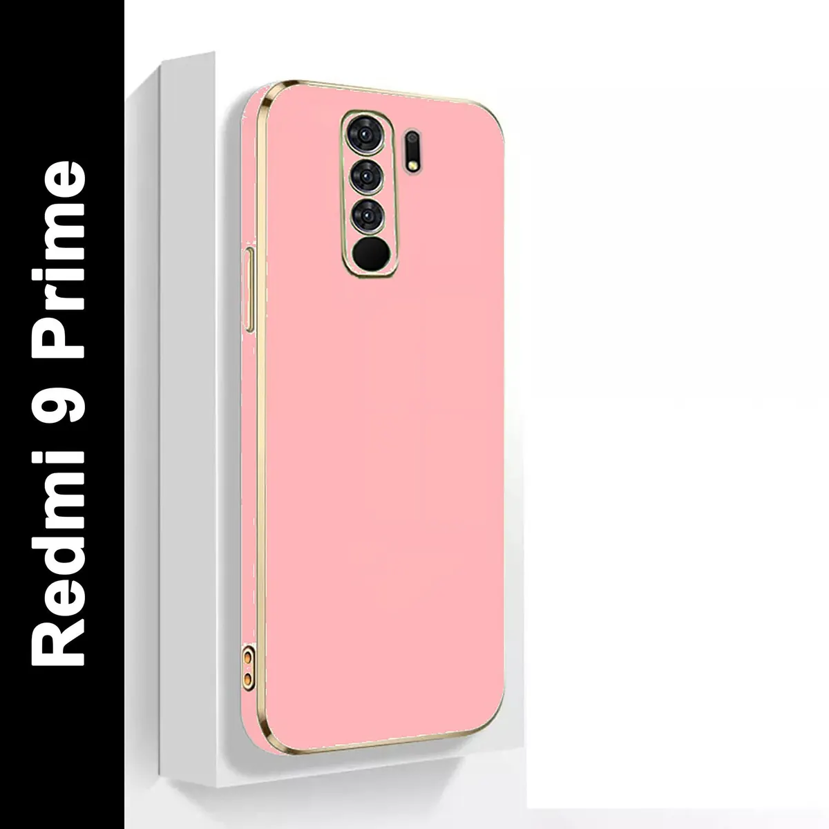 Micvir Back Cover for Redmi 9 Prime (Pink, Silicon, Pack of: 1)