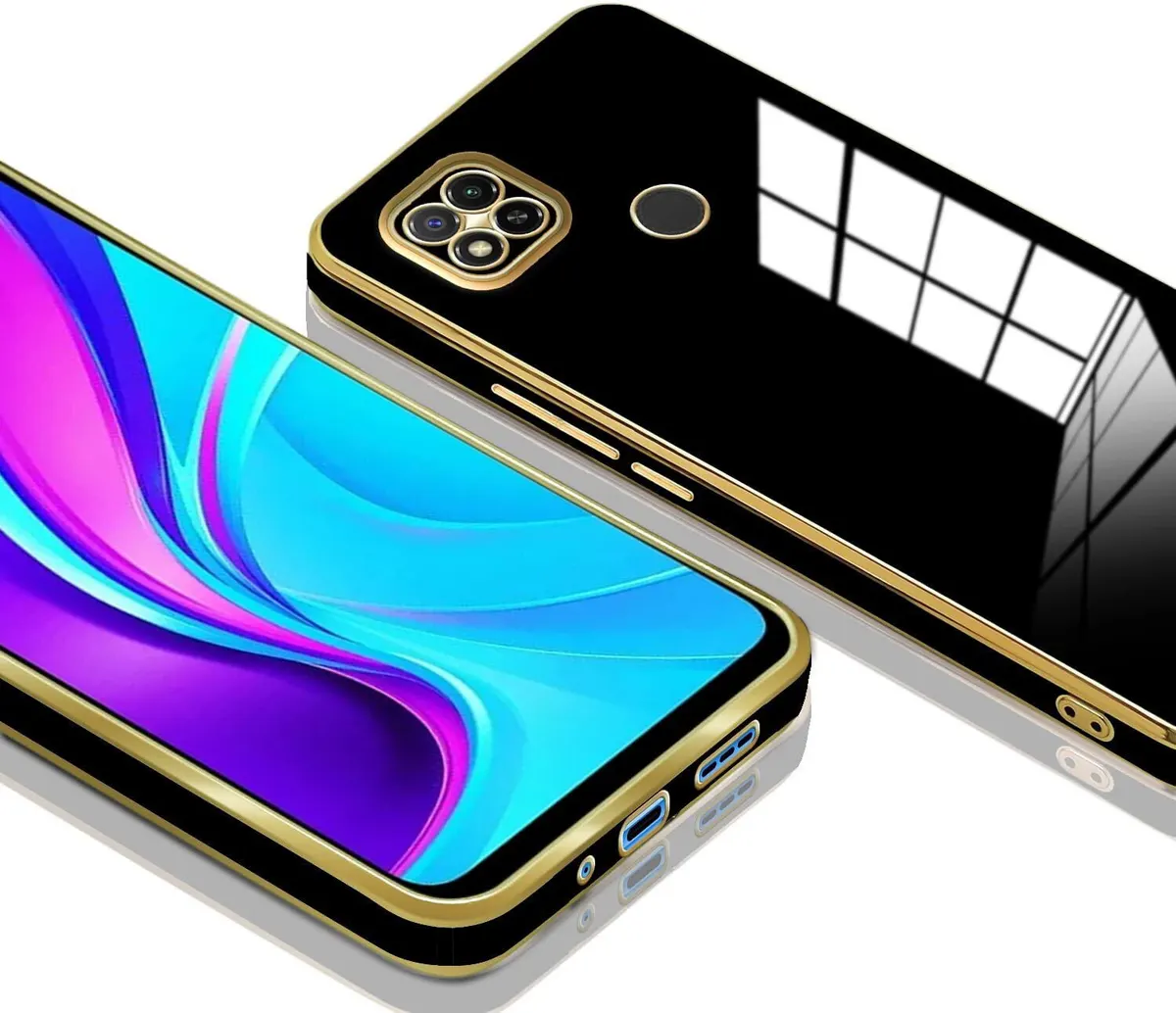 Micvir Back Cover for Redmi 9 (Black, Silicon, Pack of: 1) — image 3 of 5