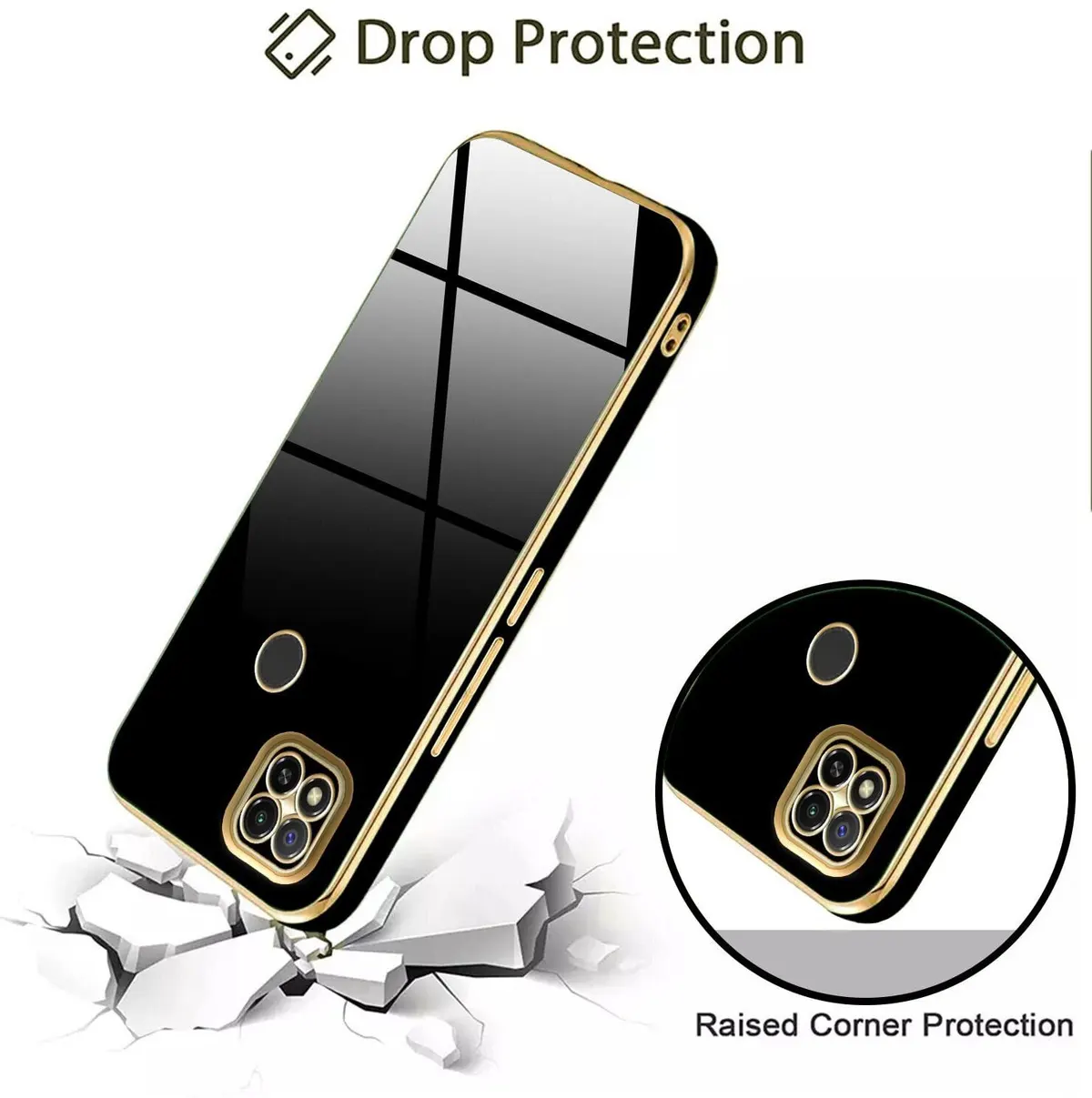 Micvir Back Cover for Redmi 9 (Black, Silicon, Pack of: 1) — image 4 of 5