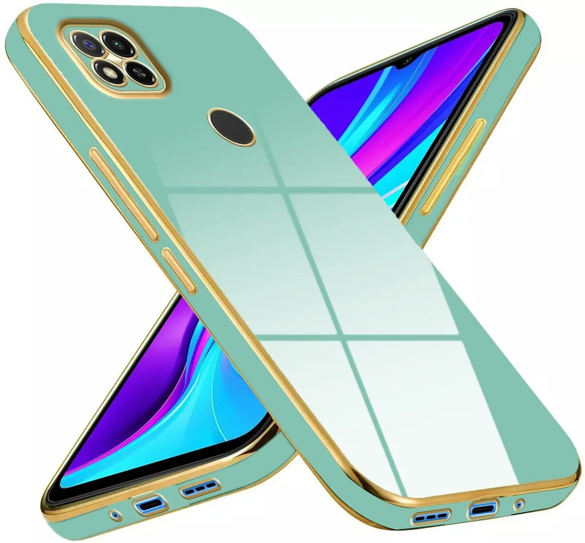 Micvir Back Cover for Redmi 9 (Green, Silicon, Pack of: 1) — image 2 of 5