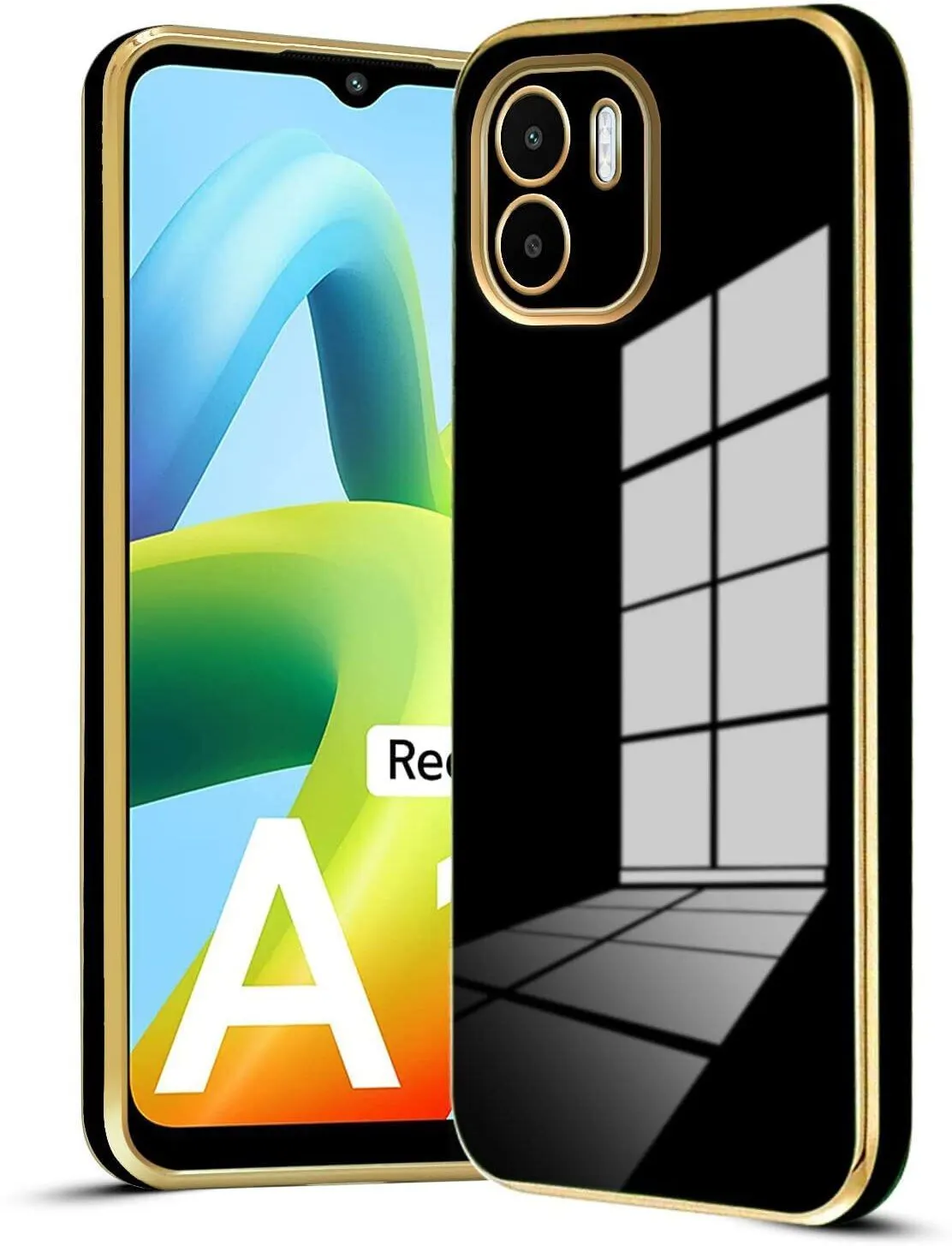 Micvir Back Cover for Mi A1 (Black, Silicon, Pack of: 1)