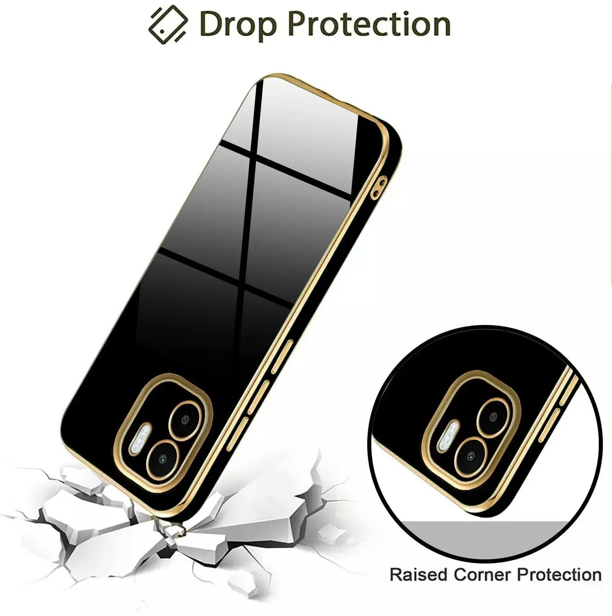Micvir Back Cover for Mi A1 (Black, Silicon, Pack of: 1) — image 4 of 5