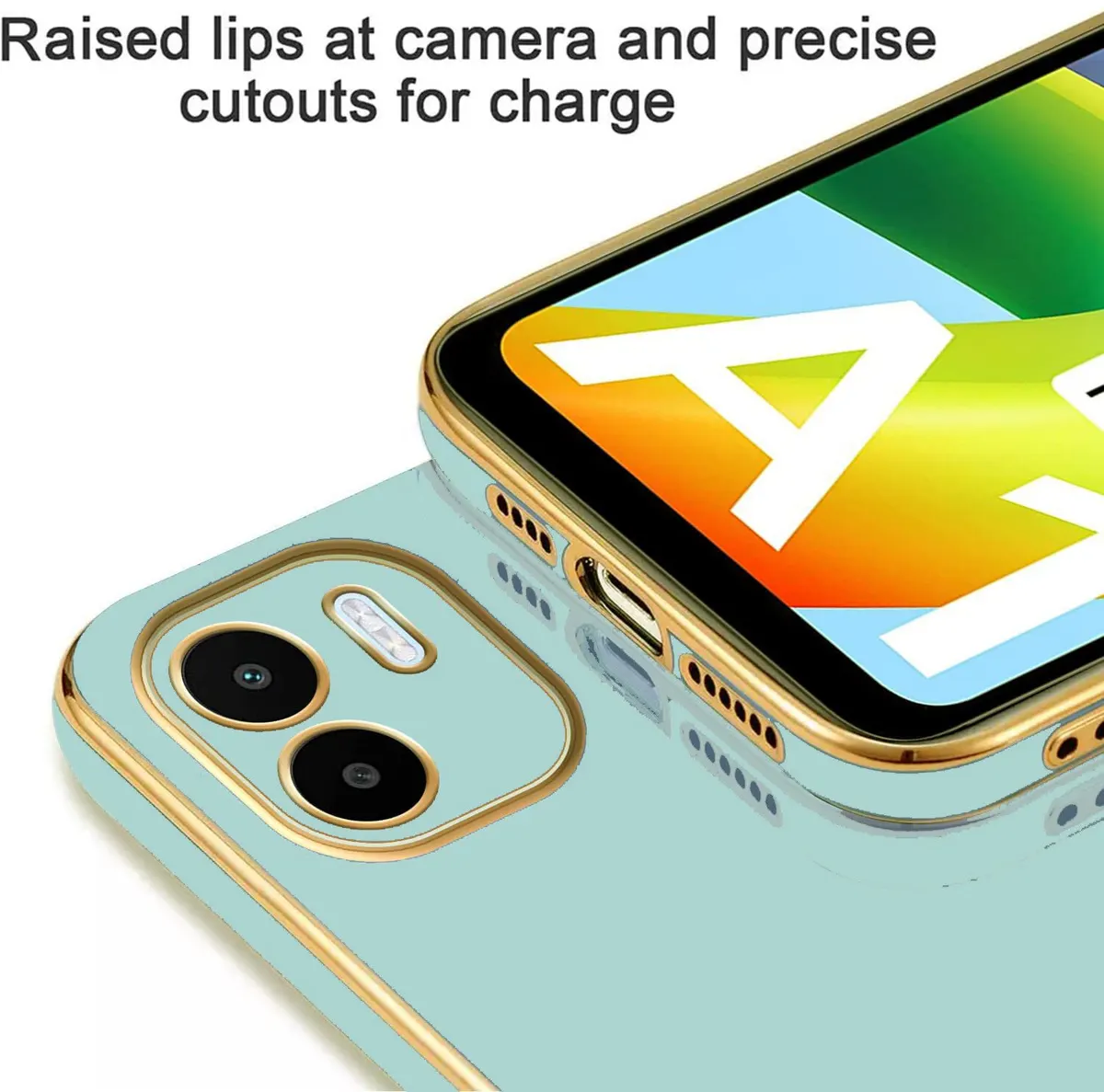 Micvir Back Cover for Mi A1 (Green, Silicon, Pack of: 1) — image 3 of 5