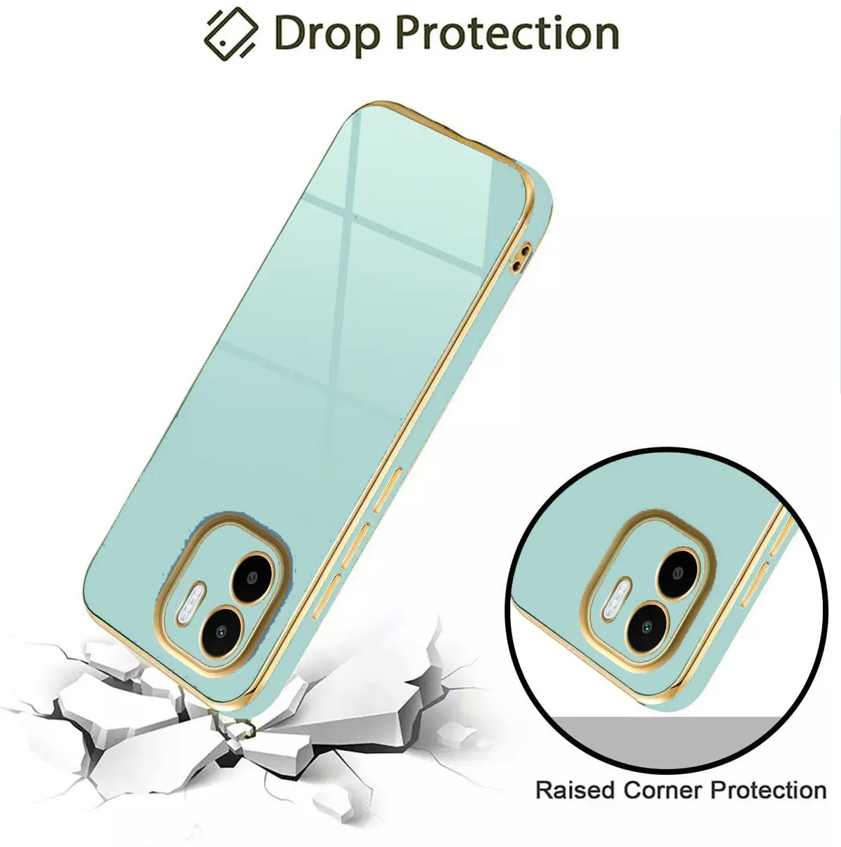 Micvir Back Cover for Mi A1 (Green, Silicon, Pack of: 1) — image 4 of 5