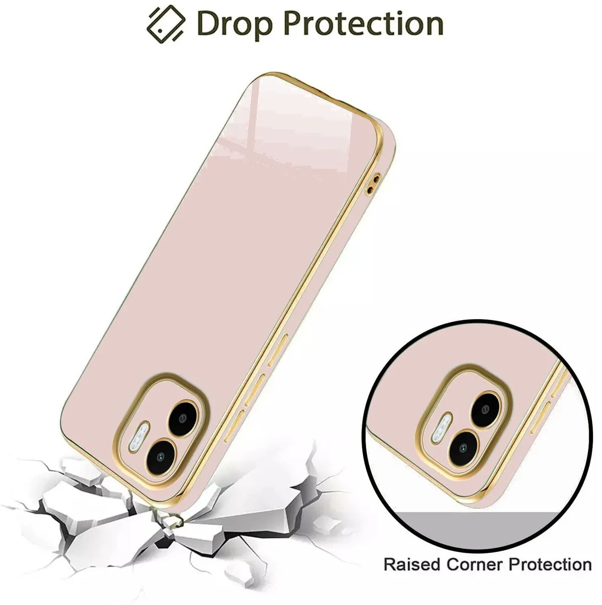Micvir Back Cover for Mi A1 (Pink, Silicon, Pack of: 1) — image 4 of 5